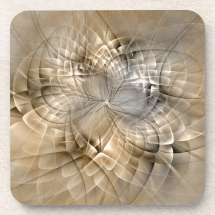 Posavasos Textura de arte fractal moderno abstracto tonos ti