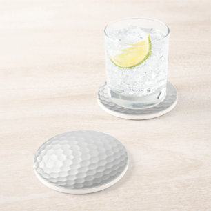 Posavasos Textura de Bola de Golf Blanca con Hoyuelos