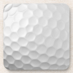 Posavasos Textura de Bola de Golf Blanca con Hoyuelos