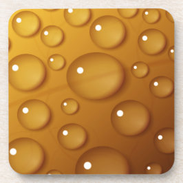 Posavasos Textura de caída de agua naranja