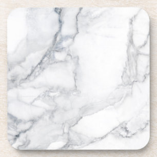 Posavasos Textura de mármol blanco