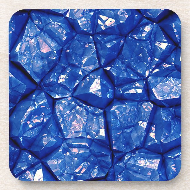 Posavasos Textura de piedra azul (Frente)