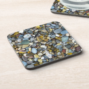 Posavasos Textura de piedra guijarros de roca de río  Revest