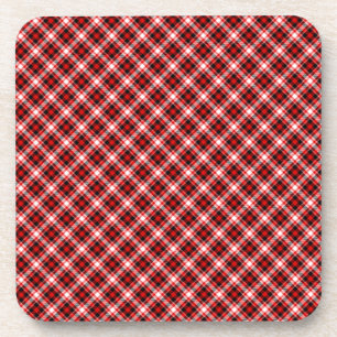 Posavasos Textura de tela de plástico Papel digital rojo-687