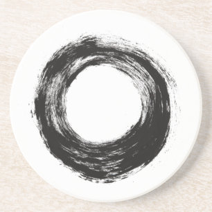 Posavasos Textura del círculo del movimiento del cepillo