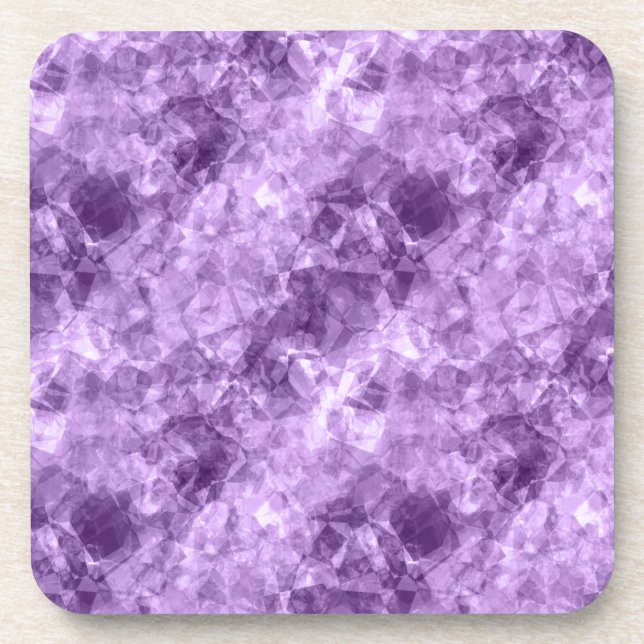 Posavasos Textura morada oscura en ruinas (Frente)