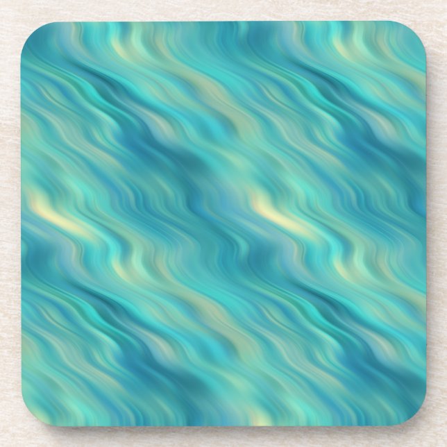 Posavasos Textura ondulada de hidrangea azul (Frente)