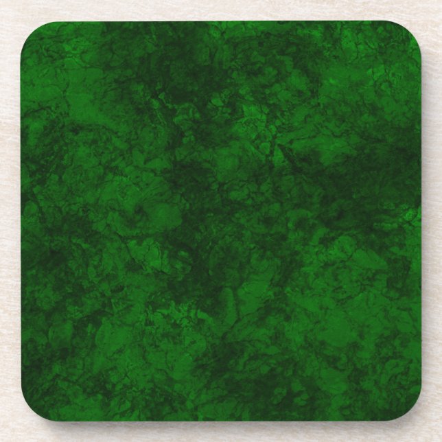 Posavasos Textura verde oscuro textura de granito de mármol  (Frente)