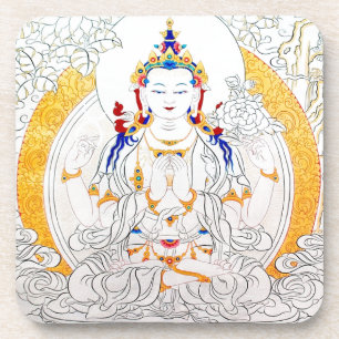 POSAVASOS THANGKA QUE PINTA EL ARTE DE TÍBET