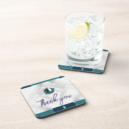 Posavasos Thank you & Logo white