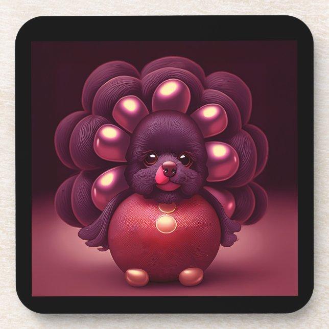 Posavasos Thanksgiving Turkey-Poodle Hybrid Creature (Frente)