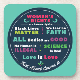 Posavasos "That About Covers It" Progressive Coaster Set