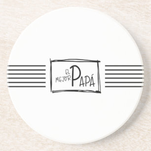 Posavasos The best Dad. El mejor Papá.
