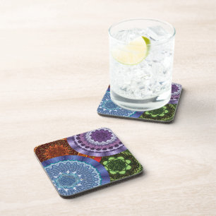 Posavasos The Elements Mandalas Square Coaster