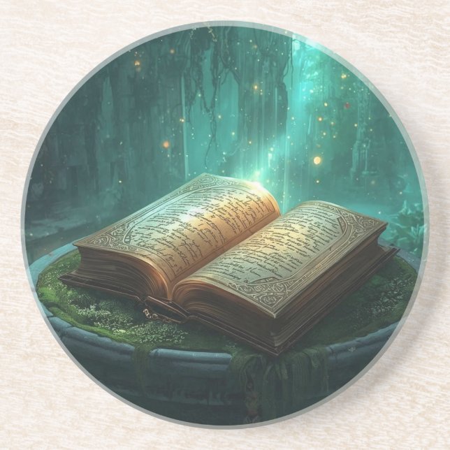 Posavasos The Sacred Book of Moss and Magic (Frente)