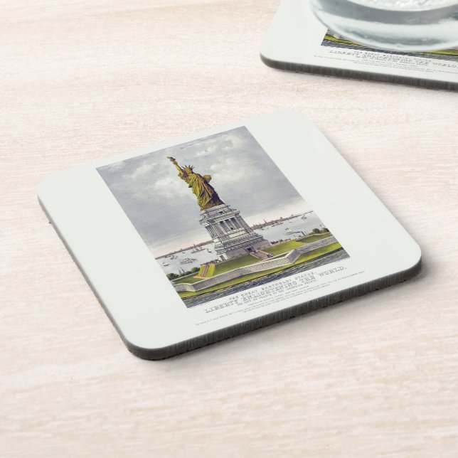 Posavasos The Statue of Liberty, The Great Bartholdi Statue (Lado Izquierdo)
