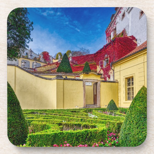 Posavasos The Vrtba Garden Fall Hard Plastic Coaster (Frente)