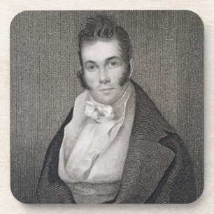 Posavasos Thomas Say (1787-1834), grabado por Henry Hoppner
