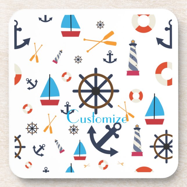Posavasos Thunder_Cove de tema náutico  (Frente)