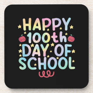 Posavasos Tie Dye Feliz 100° Día del Estudiante Docente Esco