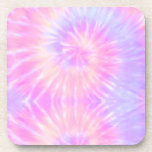 Posavasos Tiedye Pastel Arcoiris Espiral Hippie Tye<br><div class="desc">Color del arcoiris del diseño de patrones de tintes de corbata pastel. Títere rosa pastel,  amarillo,  azul shibori modelo de diseño de espiral hippie barniz de bebida</div>