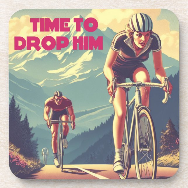 Posavasos Tiempo De Dejarlo En Ciclismo (Frente)