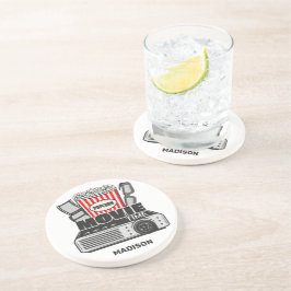 Posavasos Tiempo de película de nombre personalizado