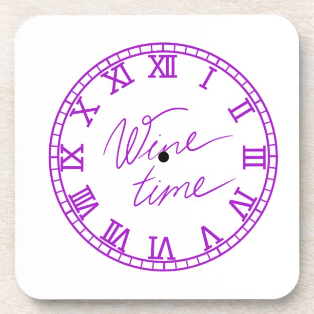 Posavasos Tiempo de vino en un (Frente)