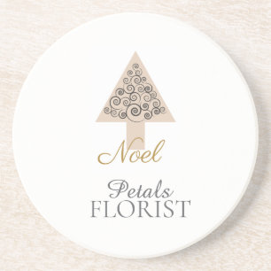 Posavasos Tienda de árboles de Navidad Floristería Marca Noe
