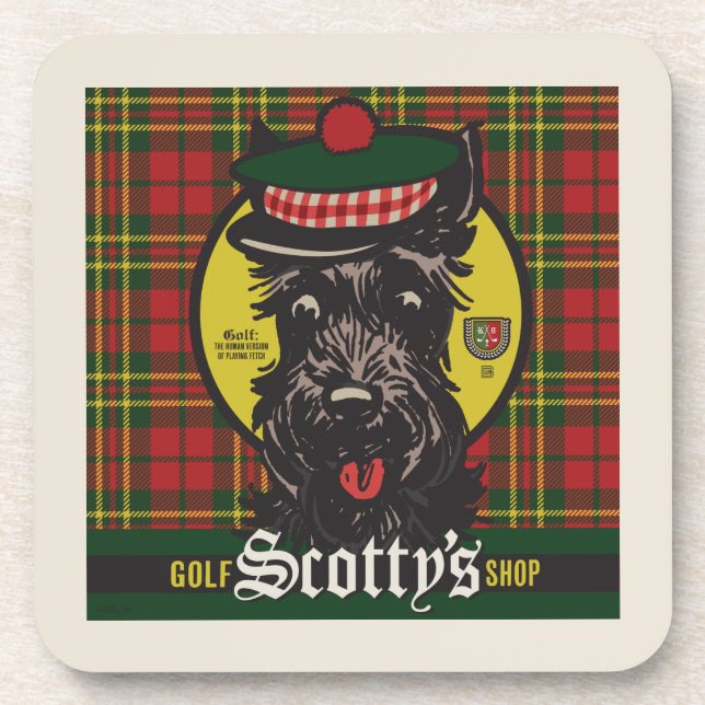 Posavasos Tienda de golf Scotty (Frente)