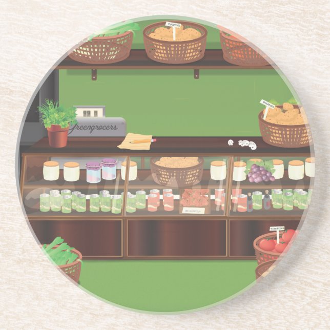 Posavasos Tienda de Verdulería (Frente)
