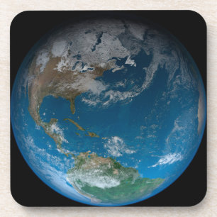 Posavasos Tierra Completa Con América Del Norte Y Del Sur.