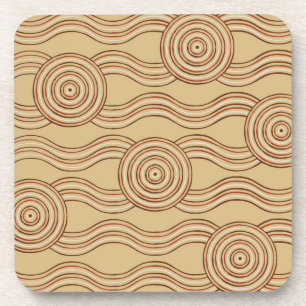 Posavasos Tierra del arte aborigen