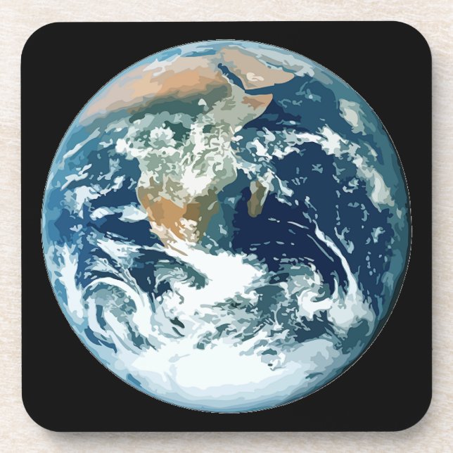 Posavasos Tierra del planeta (Frente)