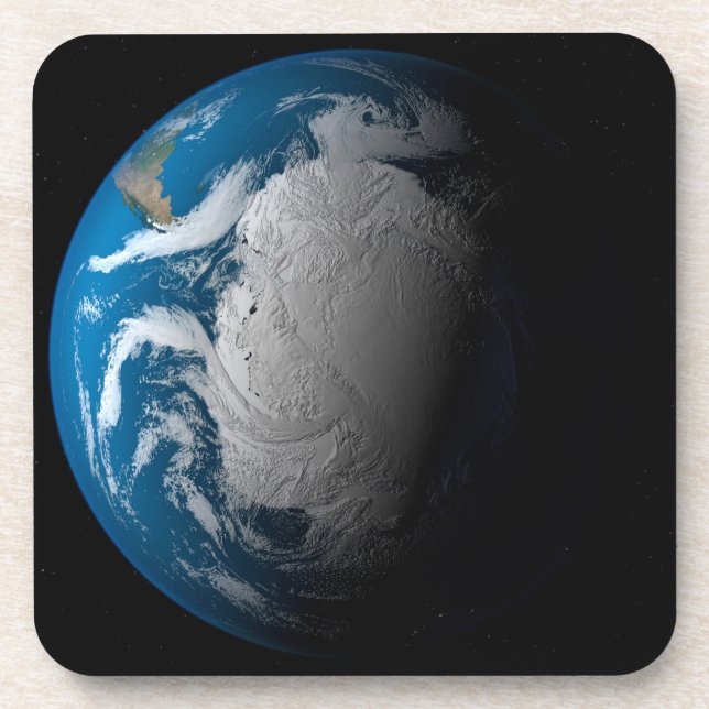Posavasos Tierra Fuerte Que Muestra Nubes Simuladas Sobre La (Frente)