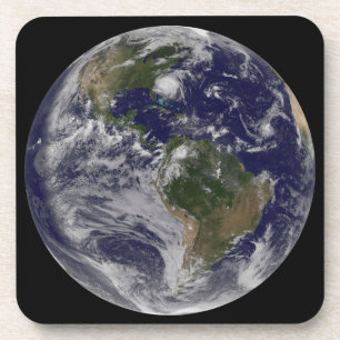 Posavasos Tierra Llena Con El Huracán Irene En La Costa Este