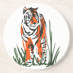 Posavasos Tiger Silkscreen