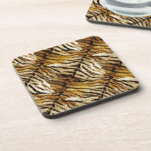 Posavasos Tiger skin, stylish, tiger, striped, animal print,