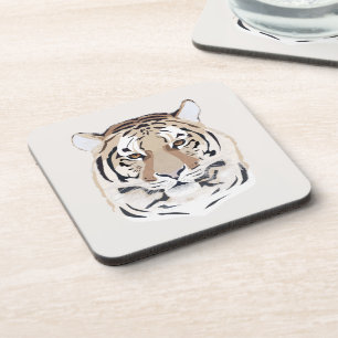 Posavasos Tigre, cara de tigre, símbolo de 2022