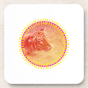 Posavasos Tigre colorido