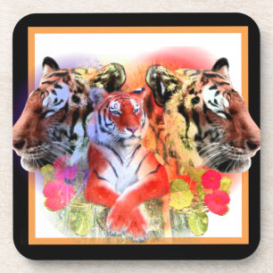 Posavasos Tigre en el zoológico Henry Doorly
