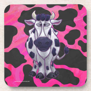 Posavasos Tigre negro y rosa salvaje