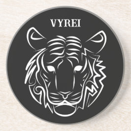 Posavasos Tigre tribal blanco y negro