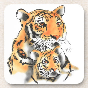 Posavasos Tigres y copos