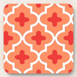 Posavasos Tile marroquí clásico, Naranja mandarín