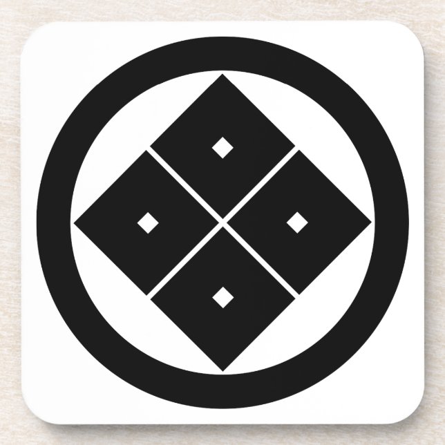 Posavasos Tilted four-square-eyes in circle (Frente)