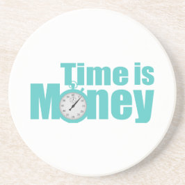 Posavasos Time Money Coasters: Diseño de Personalizables
