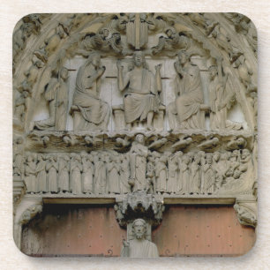Posavasos Tímpano porta del sur que representa w Enthroned