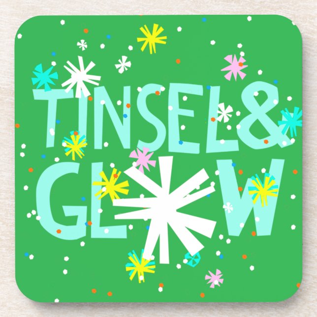 Posavasos Tinsel y Glow (Frente)