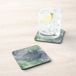 Posavasos Tinta alcohólica verde